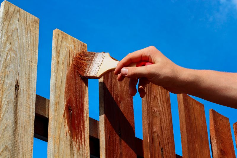 Fence Staining in Summer